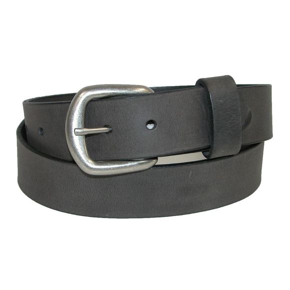 Boston Leather Men's Big & Tall Oil Tanned Pull Up Leather Removable Buckle Belt - Picture 1 of 2